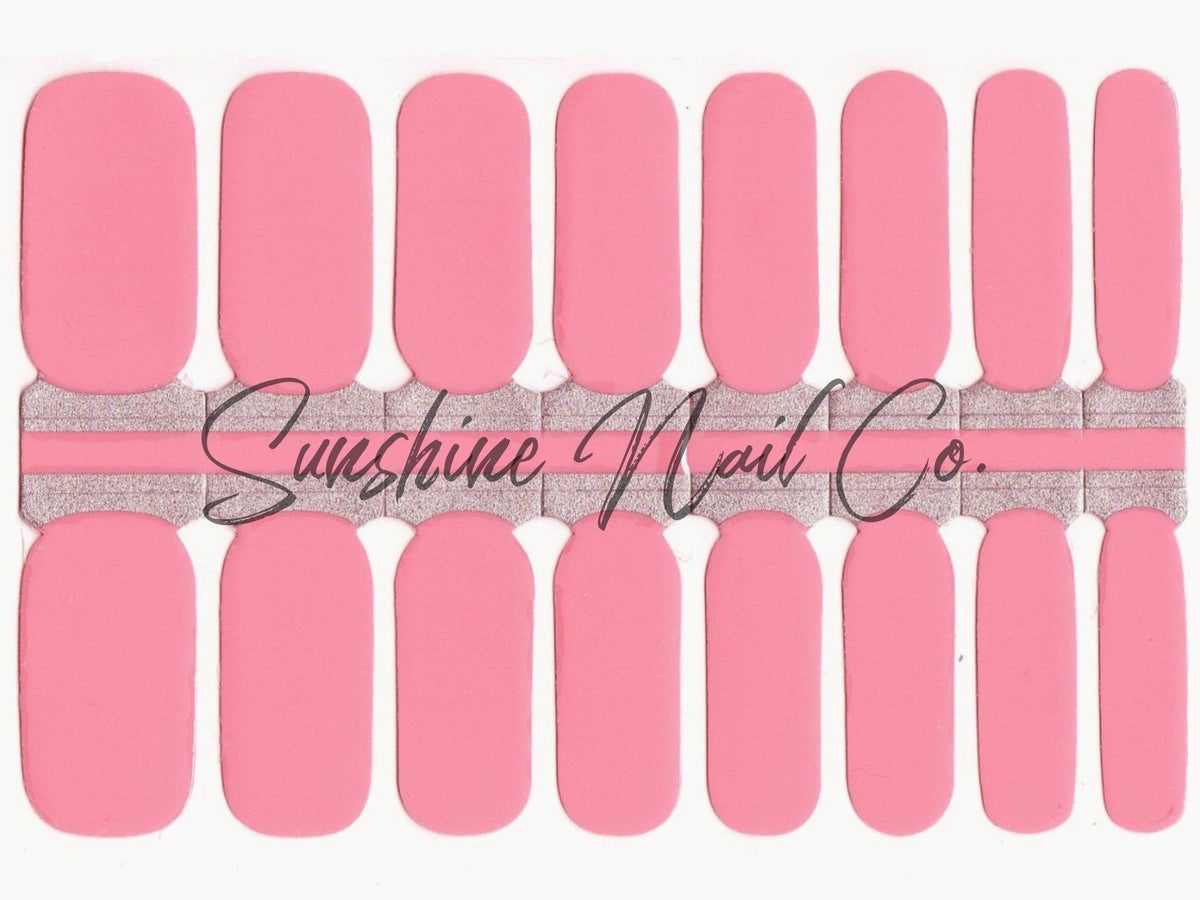 Pink Nail Polish Strips: Non-Toxic Nail Wraps