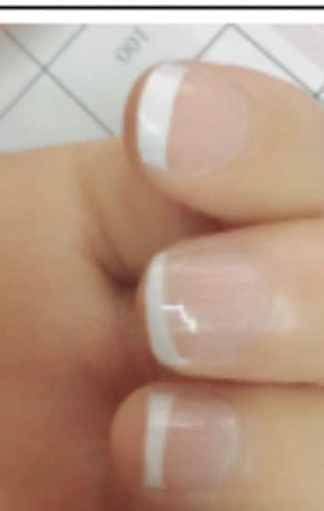 French Manicure Nail Polish Strips for Shorter Nails- Non-Toxic