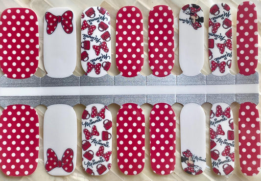 Mouse Bows and Dots Nail Polish Strips: Nail Stickers