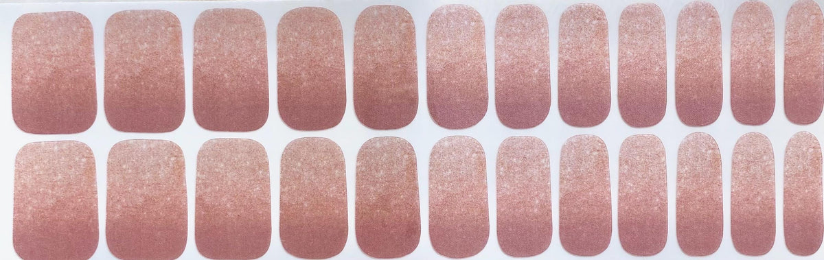 Rose' Fade Nail Polish Strips: (Not Glitter)  Wider Nail Sizes, Easy to Apply, Non-Toxic