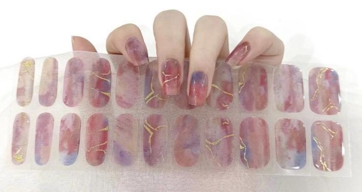 Sunset Reverie Gel Nail Polish Strips: Easy Nail Art