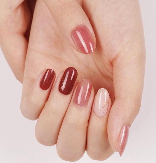 Soft Ember Nail Polish Stickers: Non-Toxic Nail Wraps