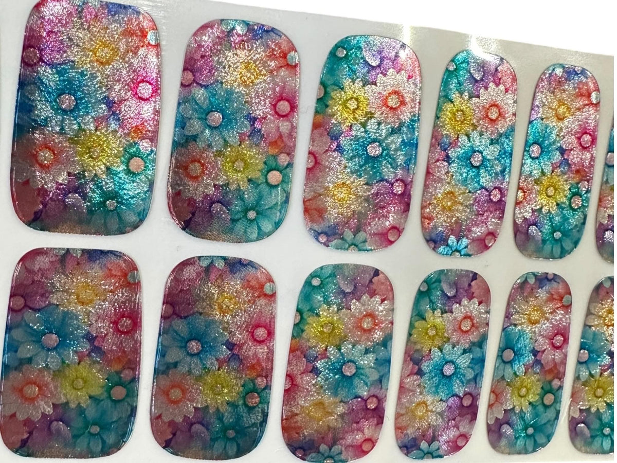 Daisy Dreams Metallic/Chrome Nail Wraps