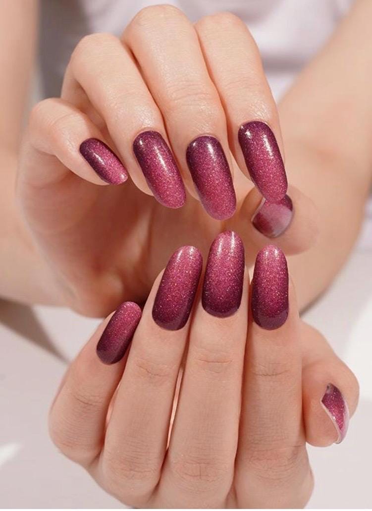 Gilded Rose Shimmer Nail Polish Strips: Non-Toxic Nail Wraps