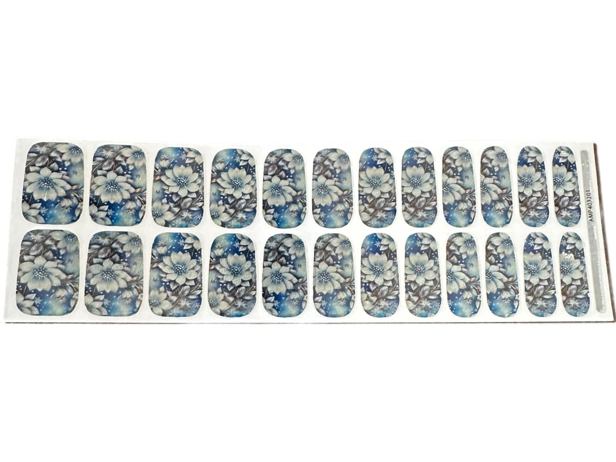 Frosted Petals Metallic/Chrome Nail Wraps