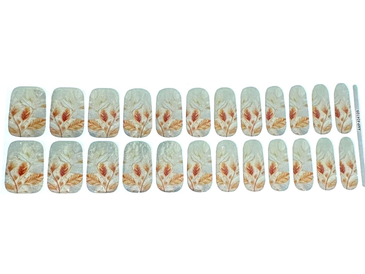 Whispering Wheat Metallic/Chrome Nail Wraps