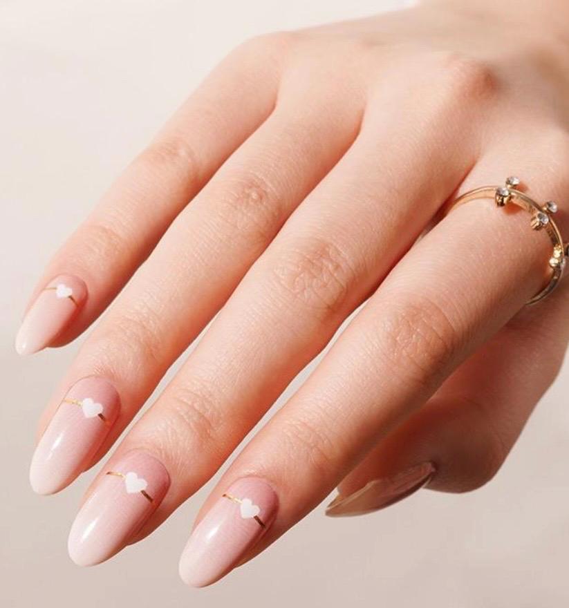 Sweetheart Fade Nail Polish Wraps, Nail Stickers