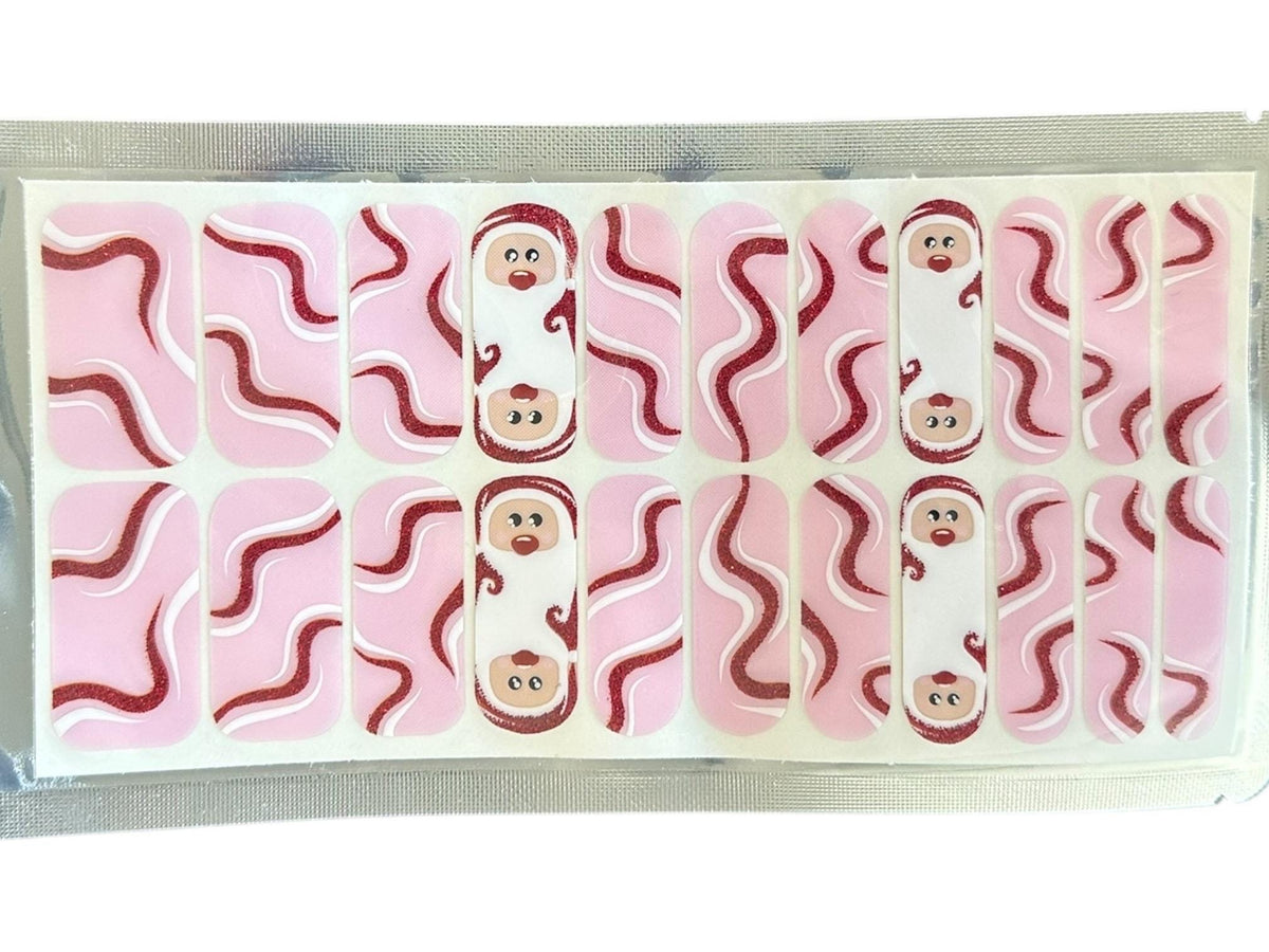 Sweet Claus WIDE Nail Polish Strips - Wider Nails