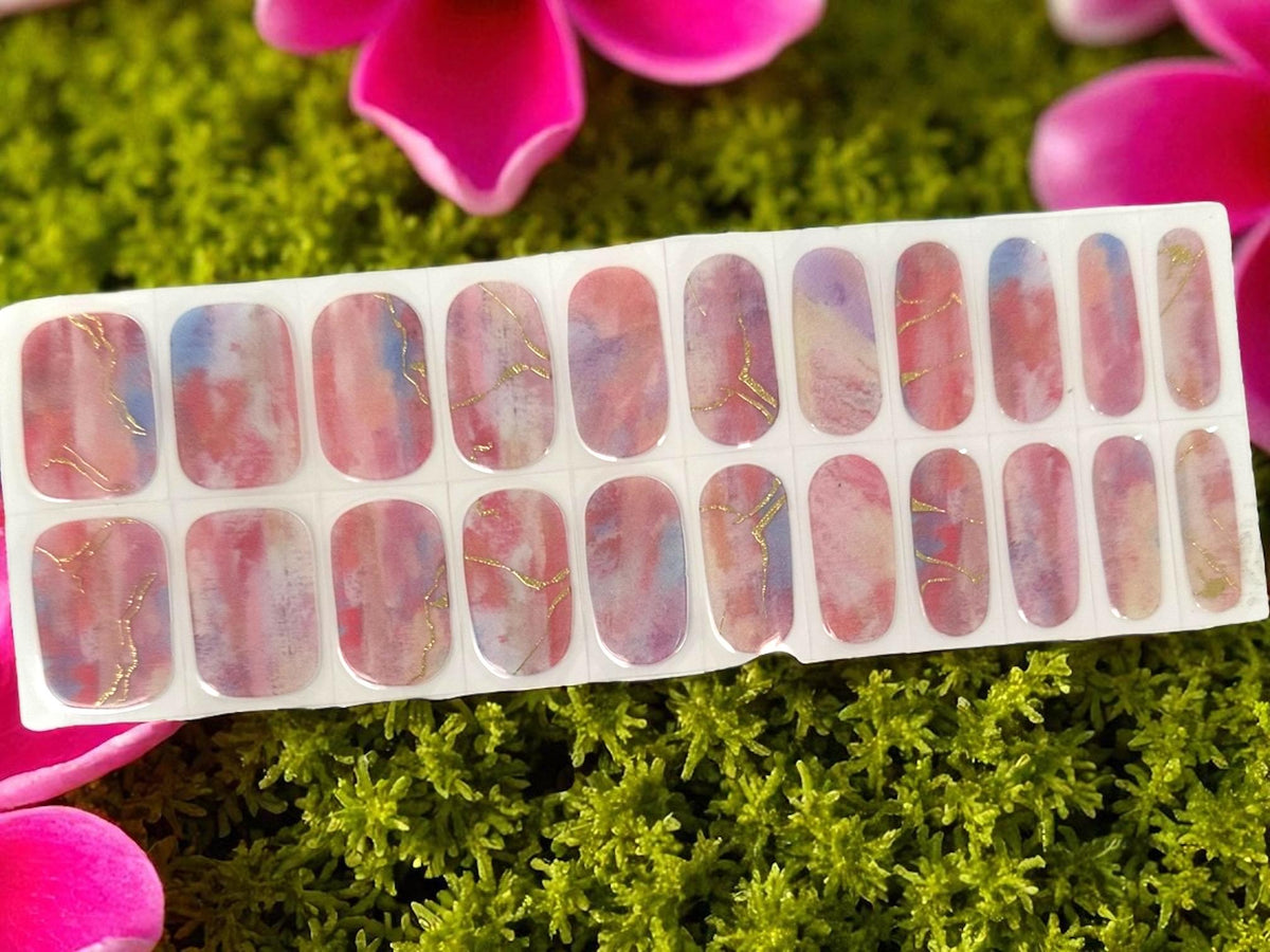 Sunset Reverie Gel Nail Polish Strips: Easy Nail Art