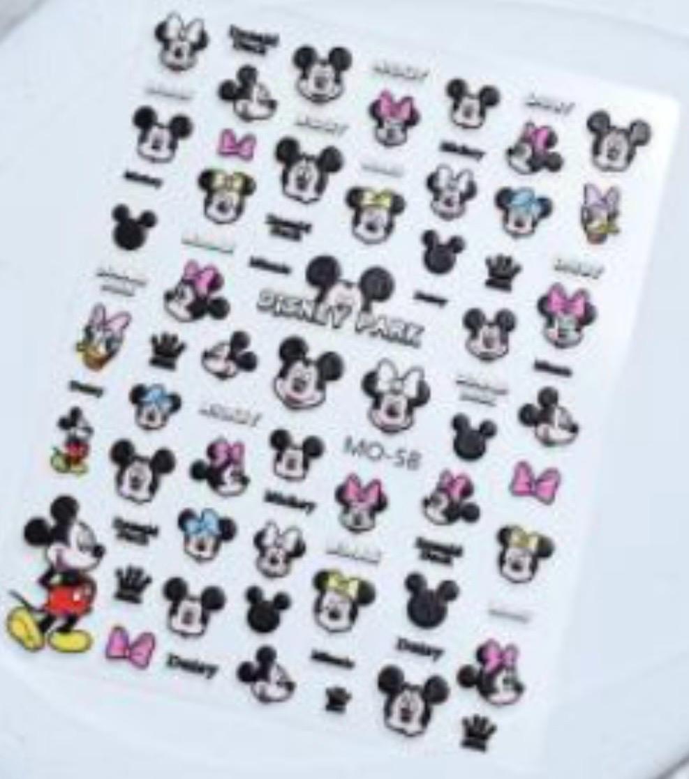 3-D Nail decals- Character Cuties