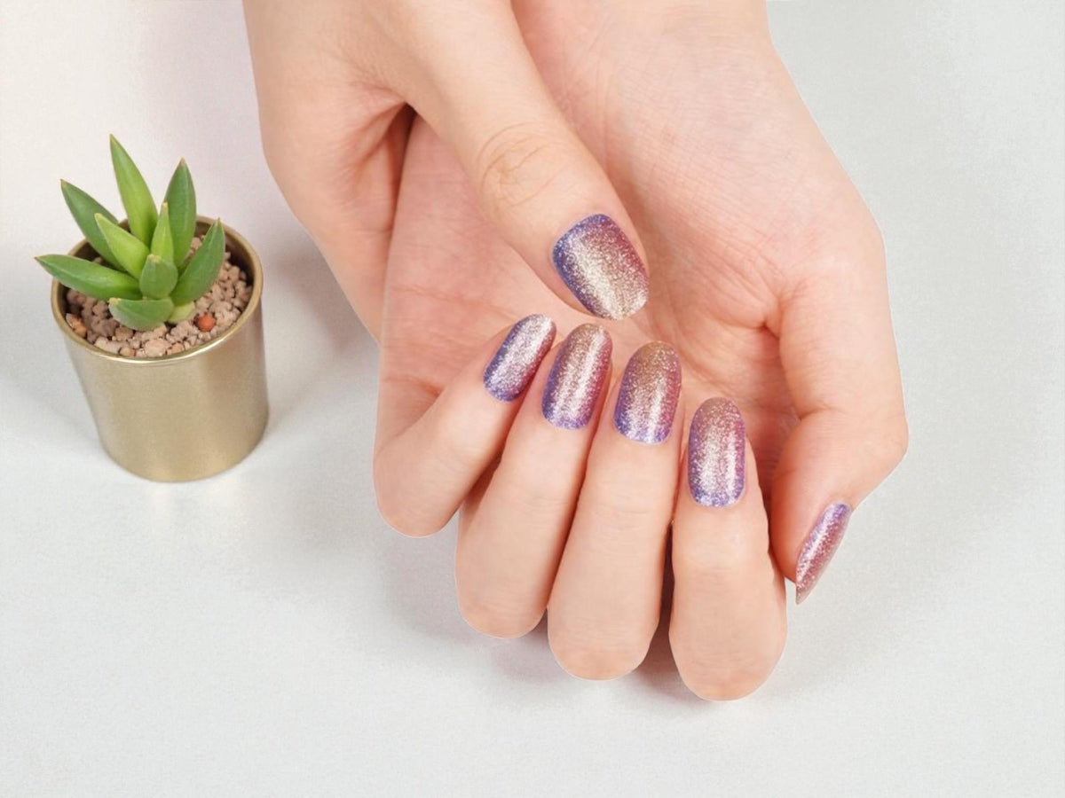 Stardust Glitter Nail Polish Strips: Sparkle Nail Stickers