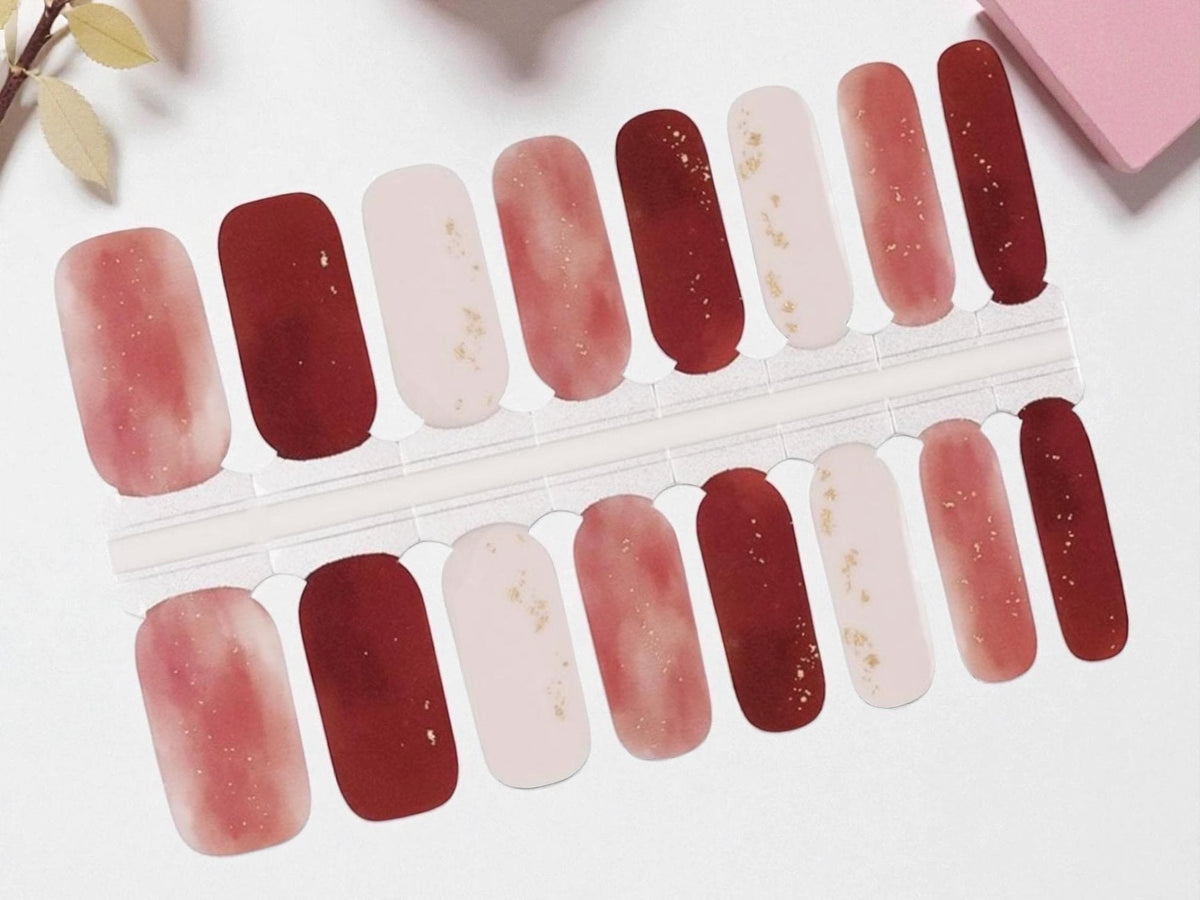 Soft Ember Nail Polish Stickers: Non-Toxic Nail Wraps