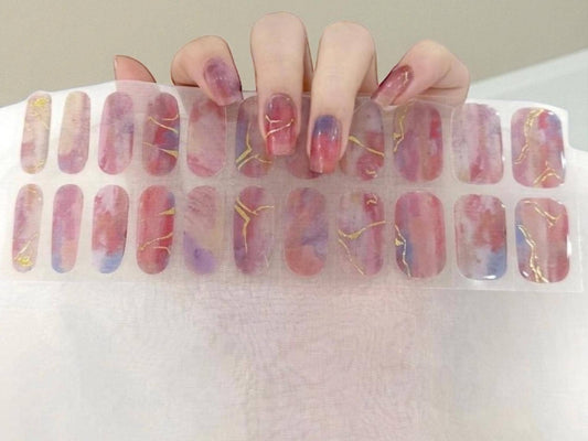 Sunset Reverie Gel Nail Polish Strips: Easy Nail Art