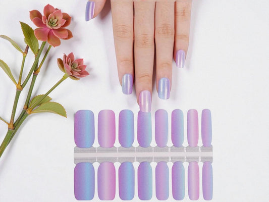 Pastel Ombré Nail Polish Strips: Non-Toxic Nail Wraps