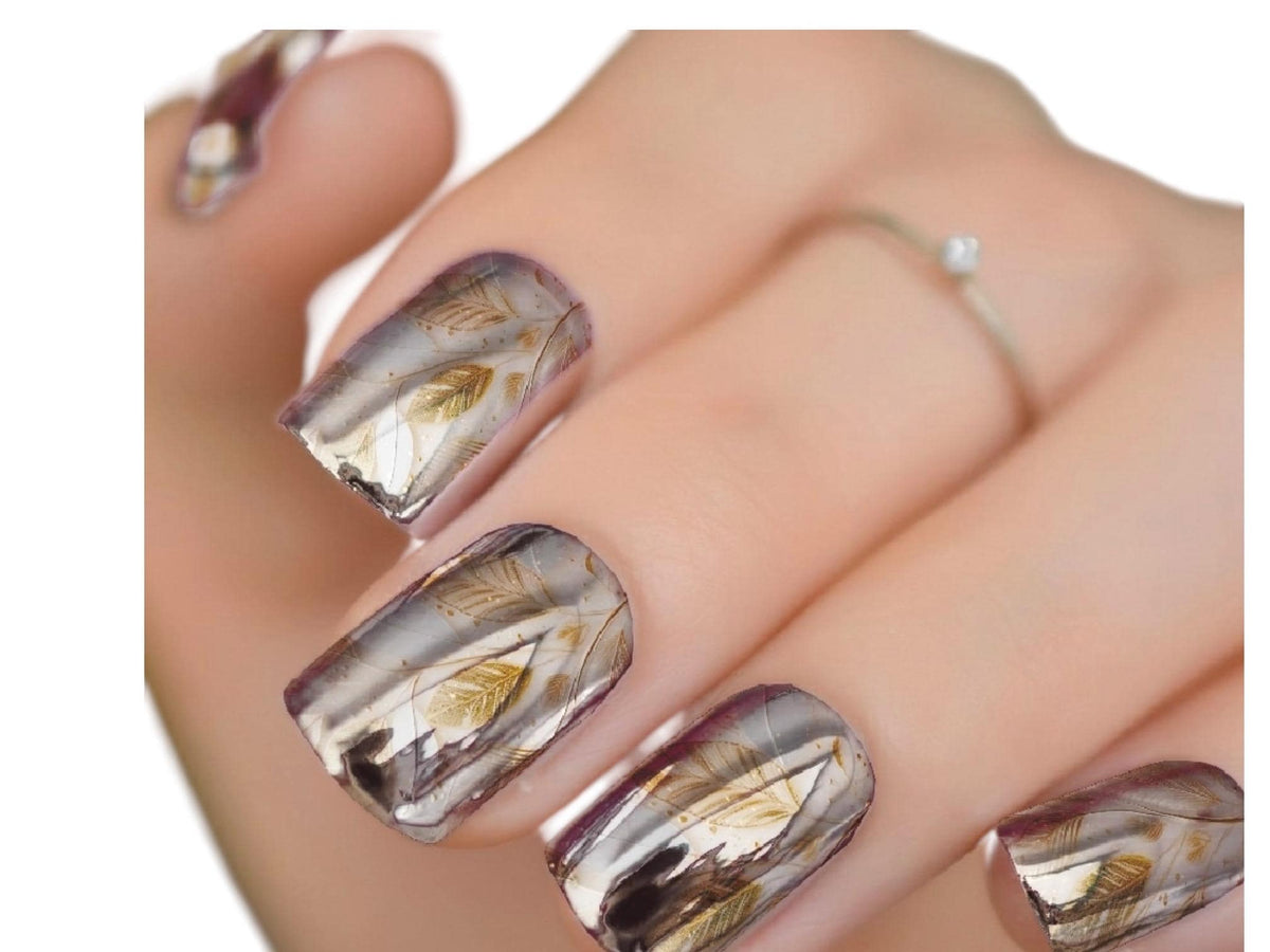 Whispering Wheat Metallic/Chrome Nail Wraps