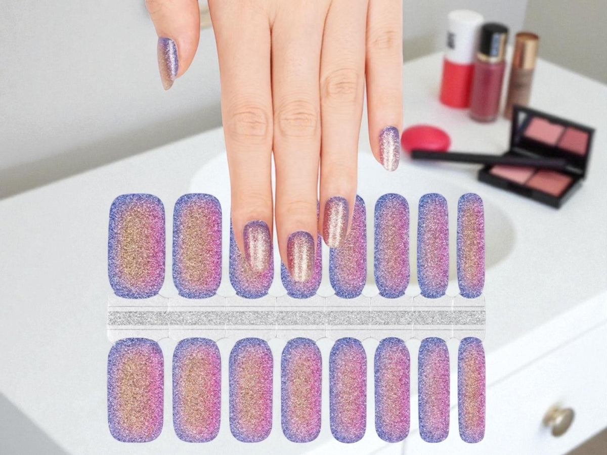 Stardust Glitter Nail Polish Strips: Sparkle Nail Stickers