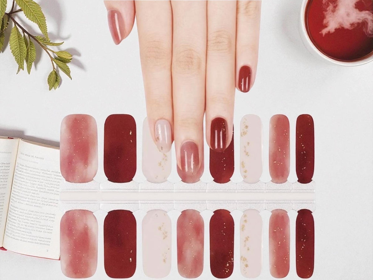 Soft Ember Nail Polish Stickers: Non-Toxic Nail Wraps
