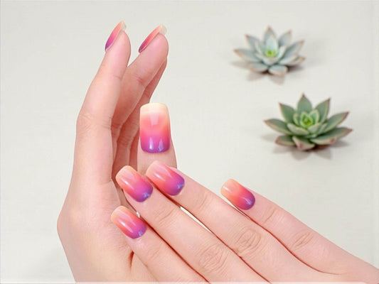 Sunset Fade - Semi Cured Gel Nail Polish Strips: UV Light Required - Sold Separately