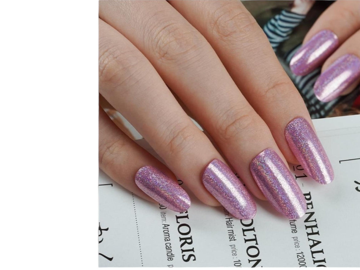 Fairy Dust Shimmer- Semi Cured Gel Nail Polish Strips: UV Light Required - Sold separately