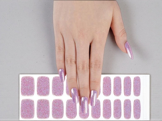 Fairy Dust Shimmer- Semi Cured Gel Nail Polish Strips: UV Light Required - Sold separately