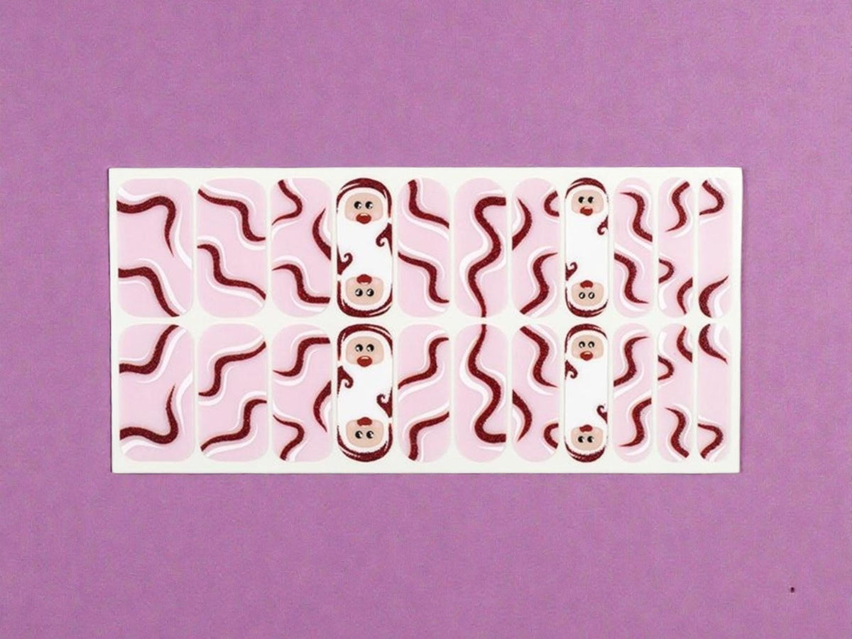 Sweet Claus WIDE Nail Polish Strips - Wider Nails