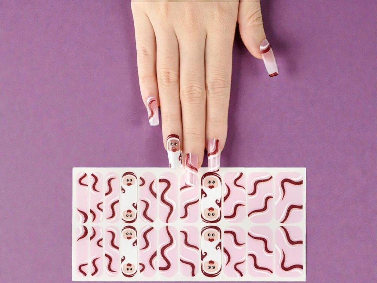 Sweet Claus WIDE Nail Polish Strips - Wider Nails