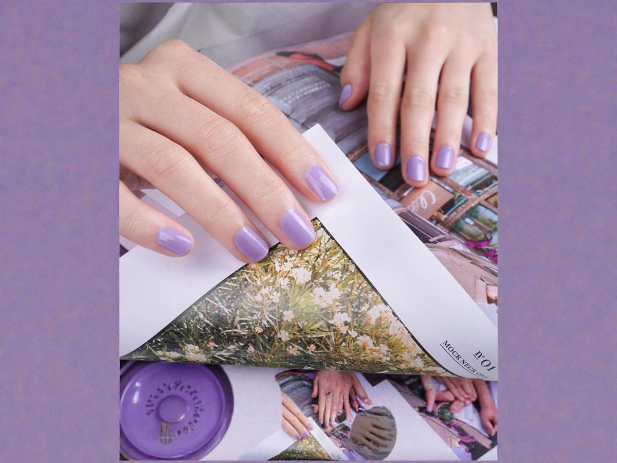 Lavender Haze WIDE Nail Polish Strips - Wide Nails, Non-Toxic