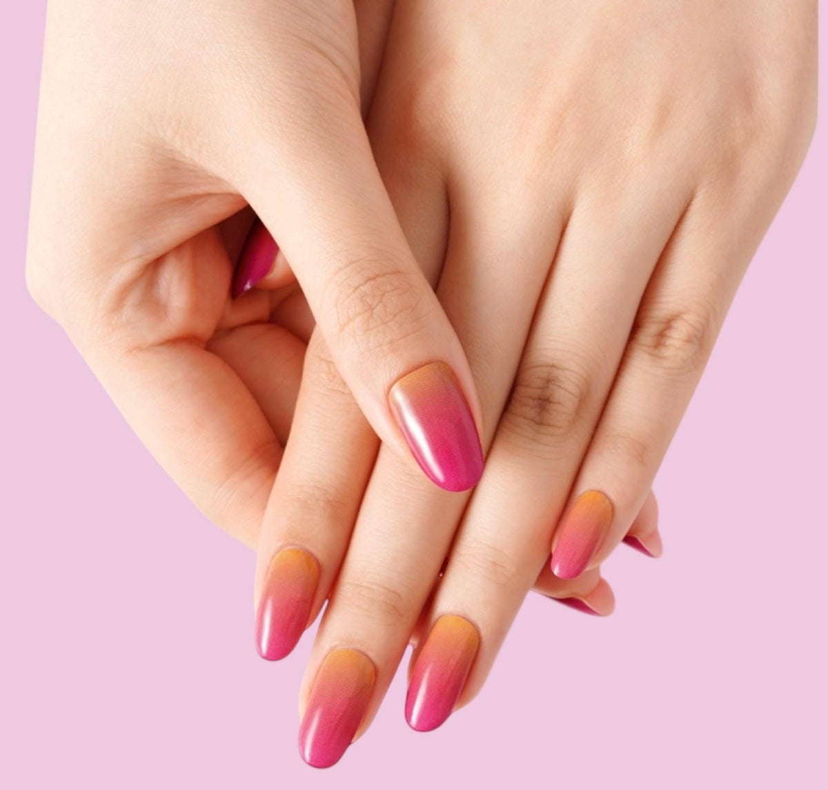 Sunset Glow - WIDE Nail Polish Strips - Non-Toxic
