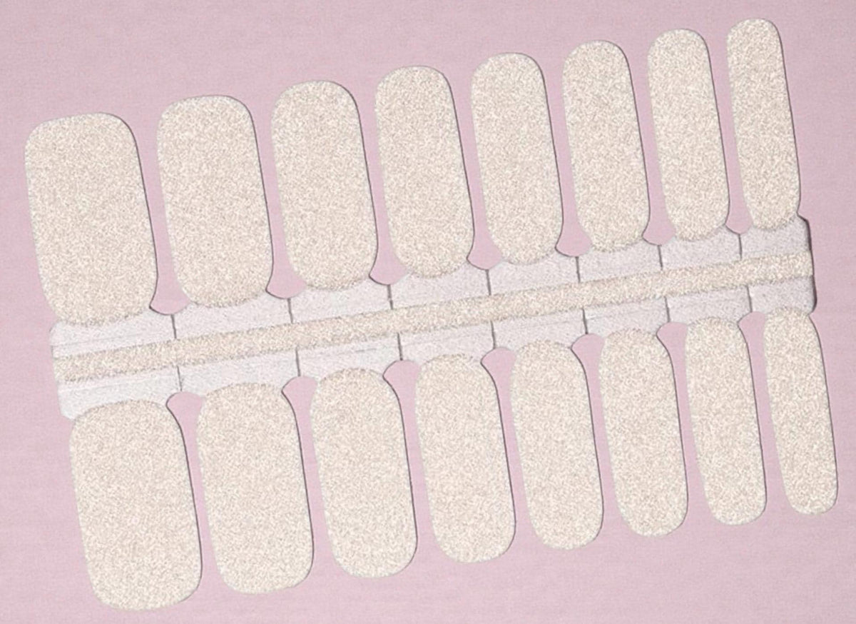 Diamond Dust Glitter- Non-Toxic Nail Polish Wraps: Nail Stickers