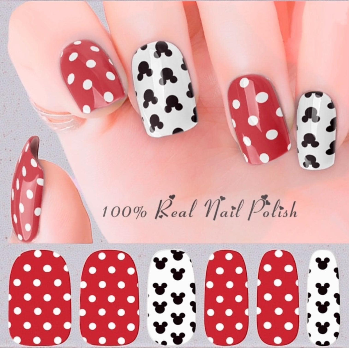 Main Street Mouse Nail Wraps WIDER Sizes