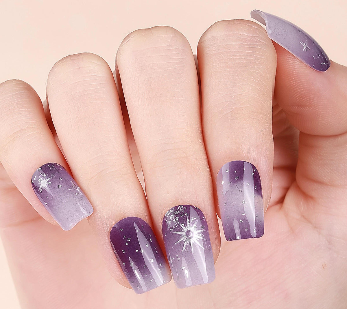 Celestial Fade Nail Polish Strips: Non-Toxic Nail Art