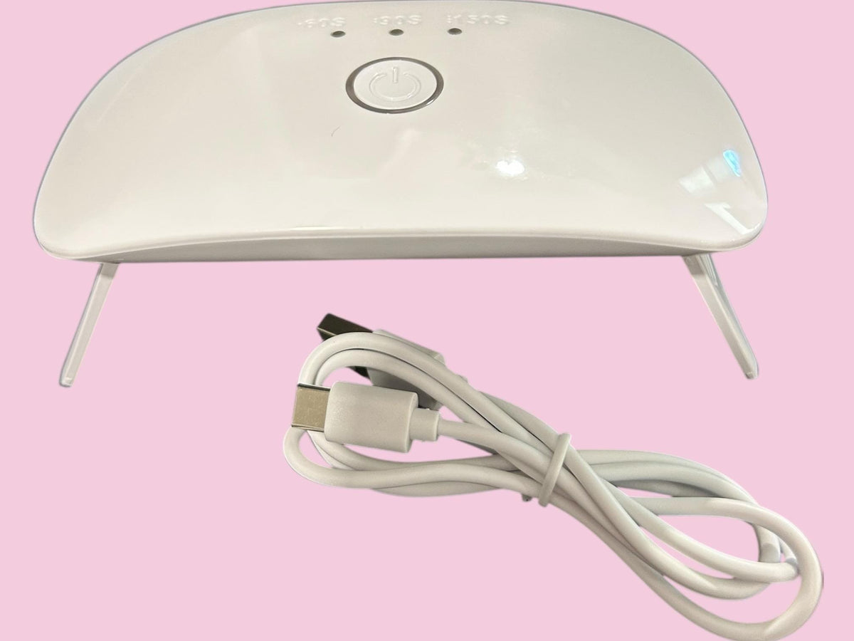 Mini UV Light-12W- with USB Cable - Cure Gel Polish and Nail wraps fast!