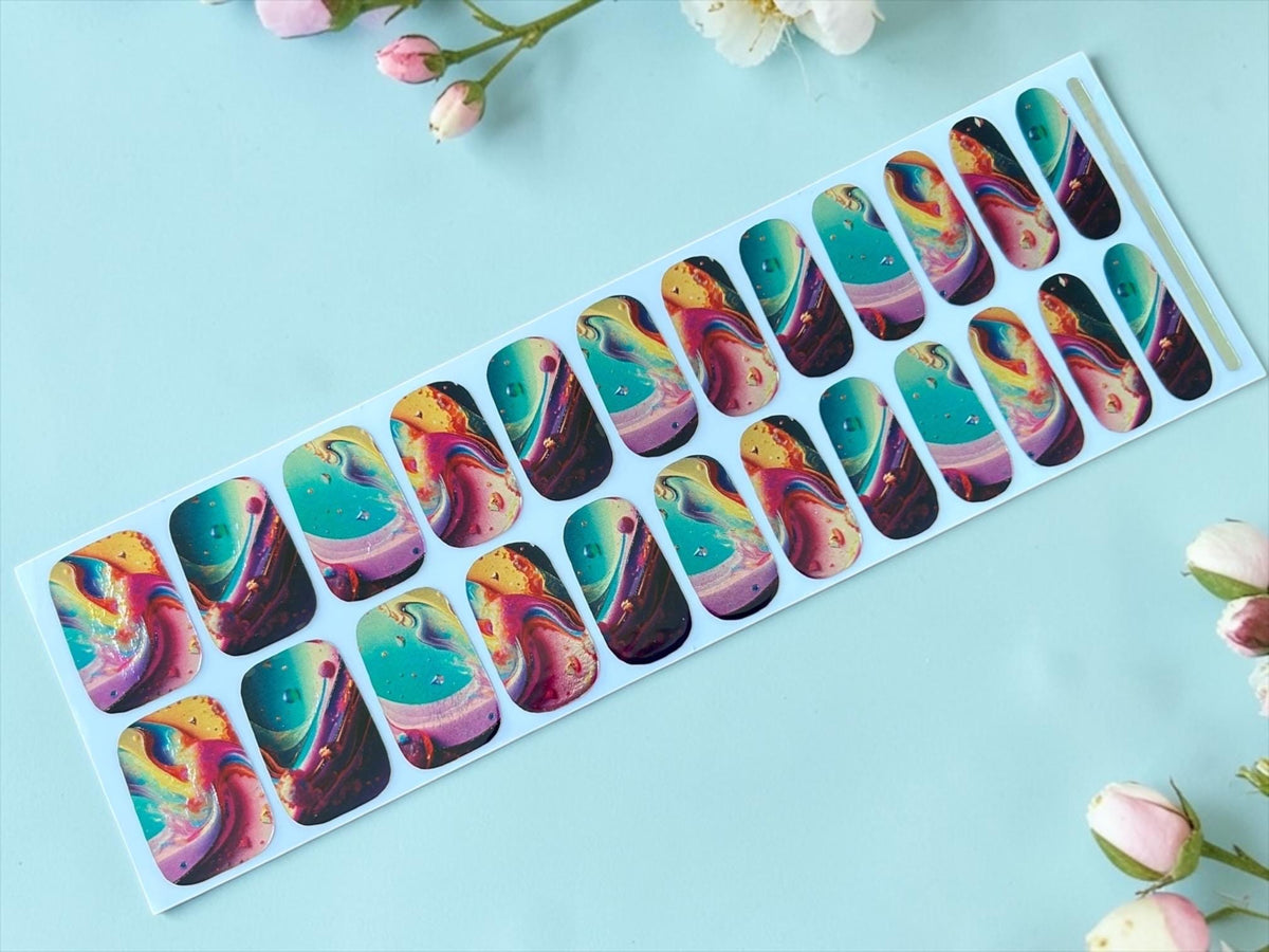 Amethyst Aura Metallic/Chrome Nail Wraps