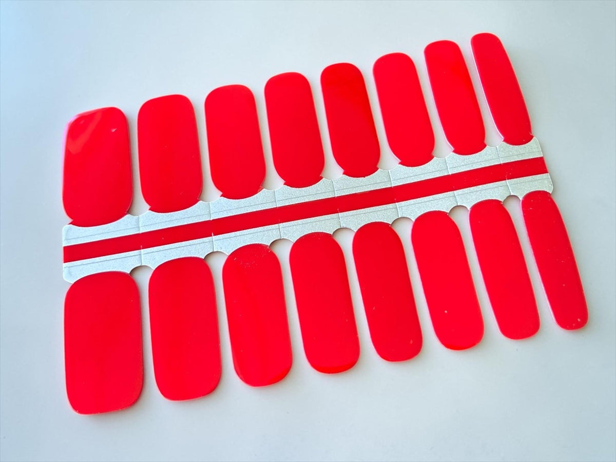 Cherries Jubilee- Non-Toxic Nail Polish Strips, Nail Stickers