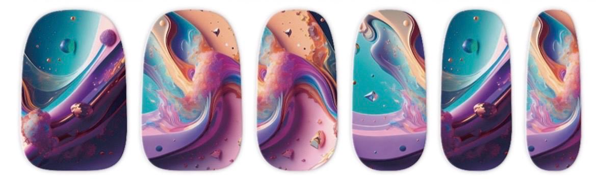 Amethyst Aura Metallic/Chrome Nail Wraps