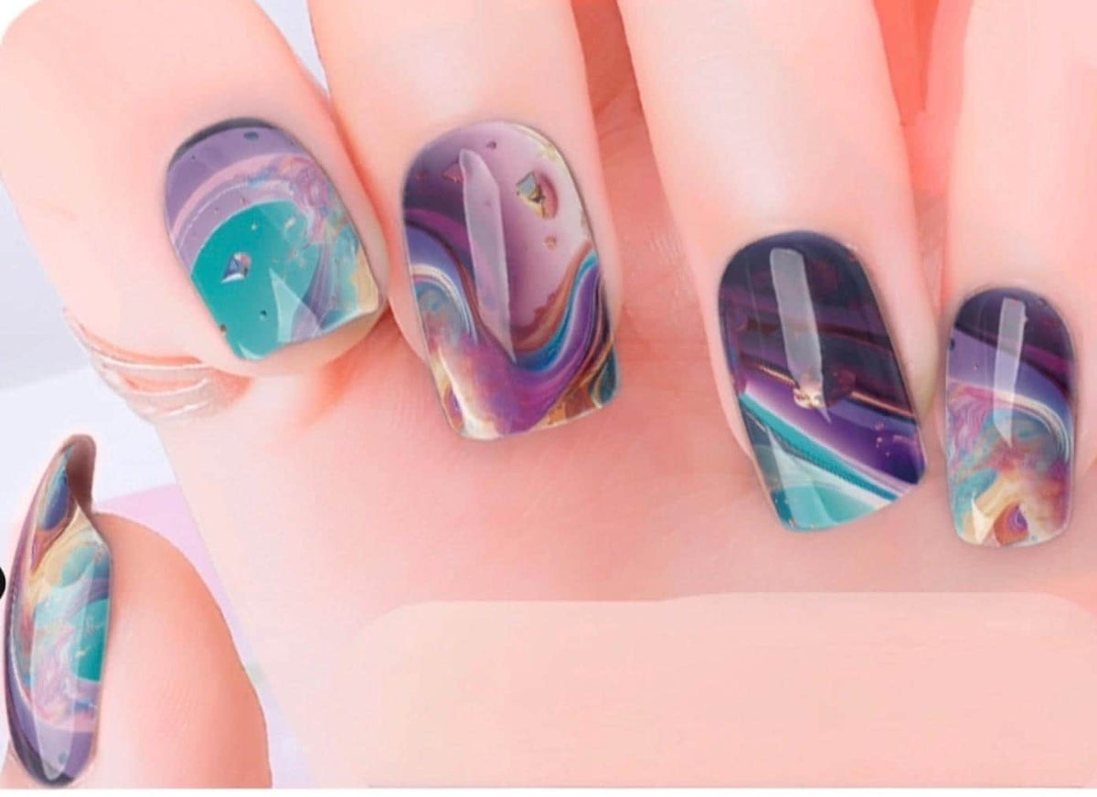 Amethyst Aura Metallic/Chrome Nail Wraps
