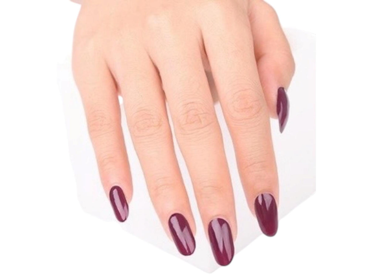 Burgundy Wine-  WIDE Nail Polish Strips - Non-Toxic