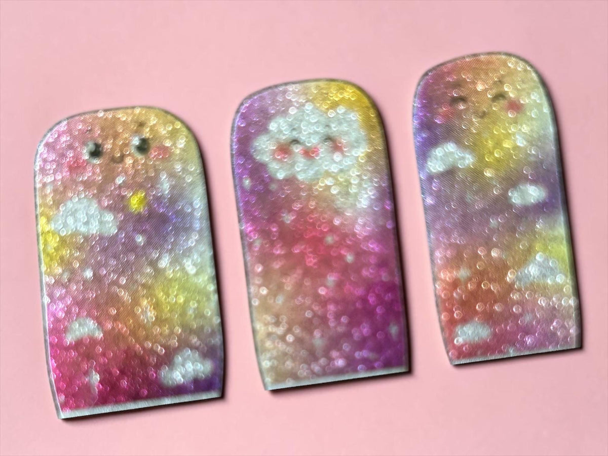 KIDS Nail Wraps- Cloud Nine Cuties- Sparkle