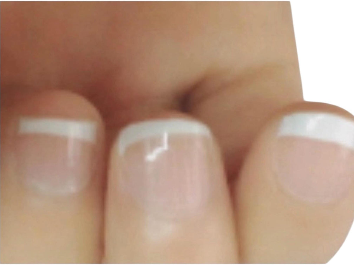 French Manicure Nail Polish Strips for Shorter Nails- Non-Toxic