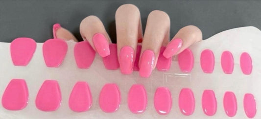 Pink Semi-Cured Nail Extensions- Start Short, Add Length!  Easy to Apply  UV lamp required!  Sold Separately