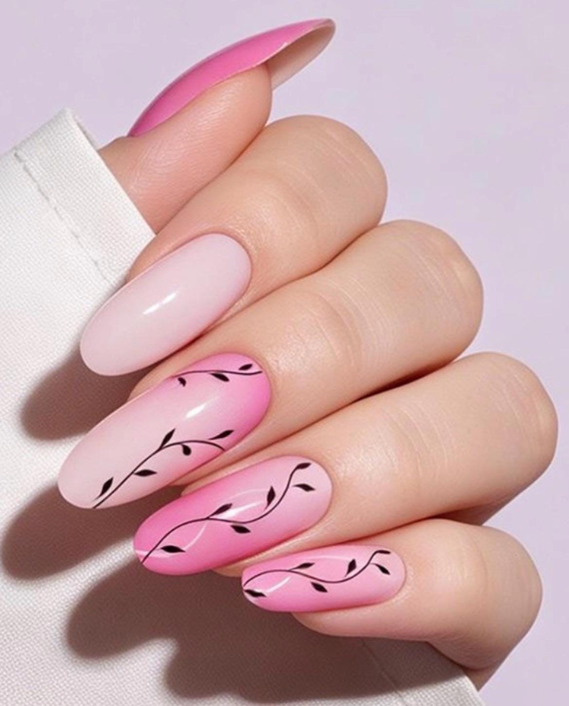Blushing Vines - Nail Polish Strips: Non-Toxic Nail Wraps