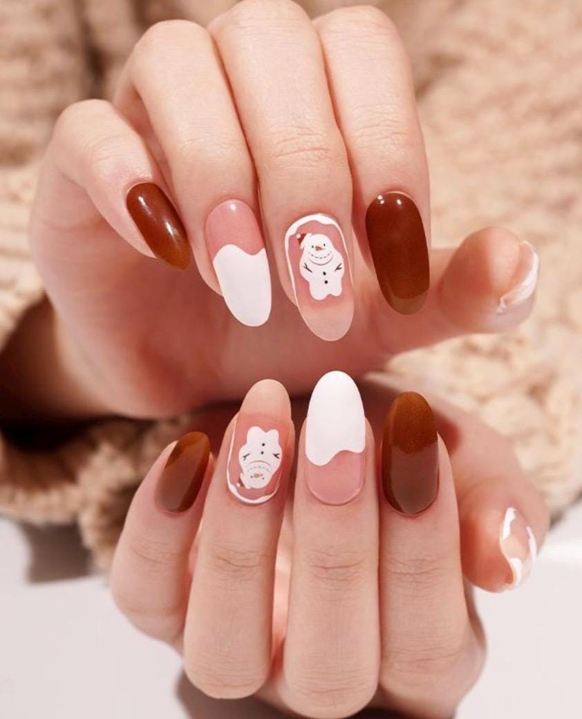 Snow Buddy- WIDE Nail Polish Strips - Wide Nails, Non-Toxic
