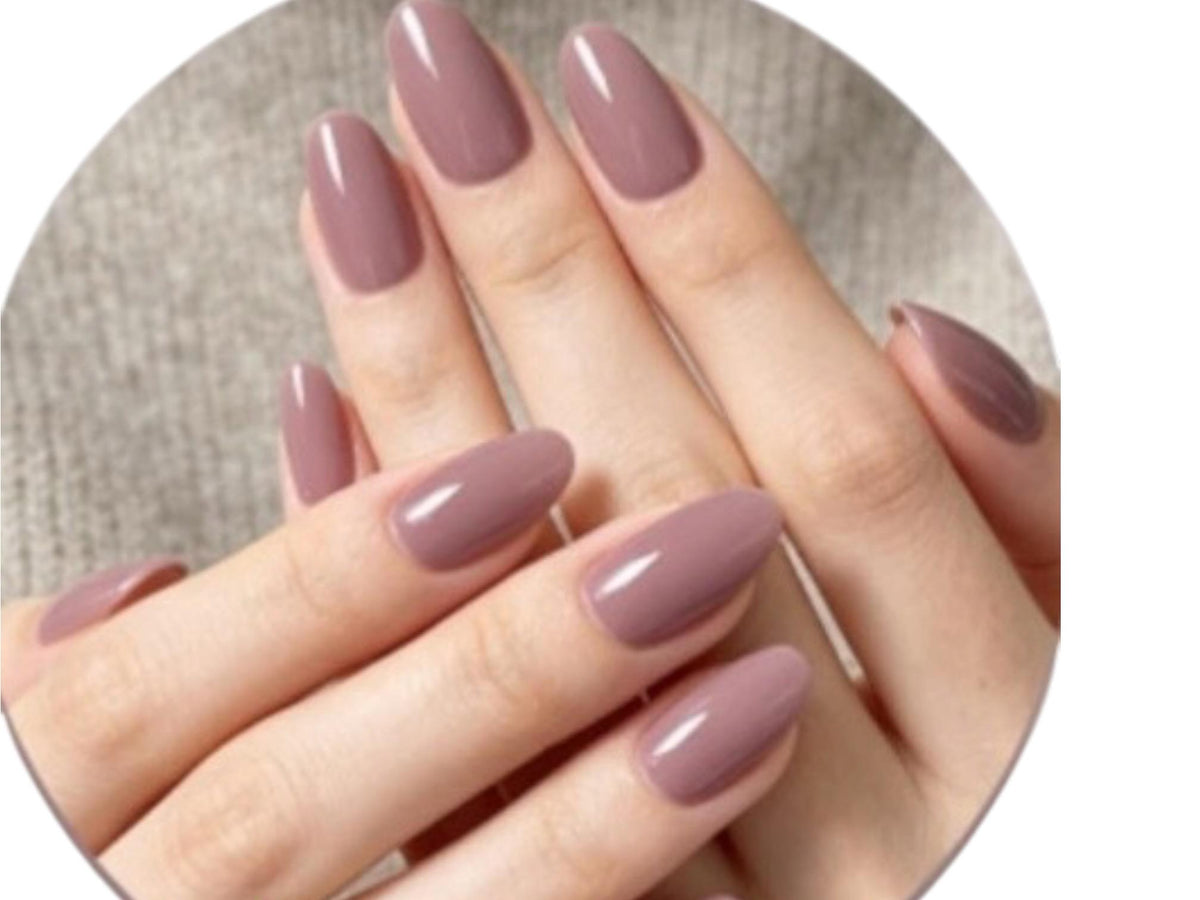 Mauve Truffle Nail Wraps No UV Gel