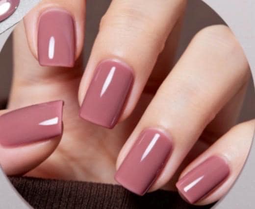 Vintage Rose- Gel Nail Polish Strips: No UV Light Needed- Non-Toxic