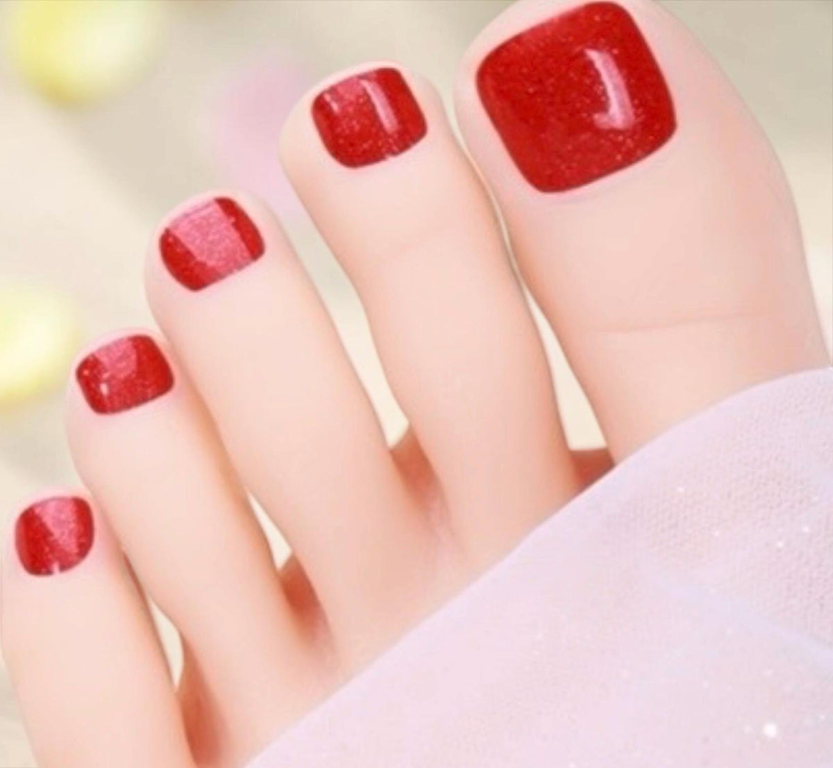 Ruby Slippers Glitter Toe Nail Wraps