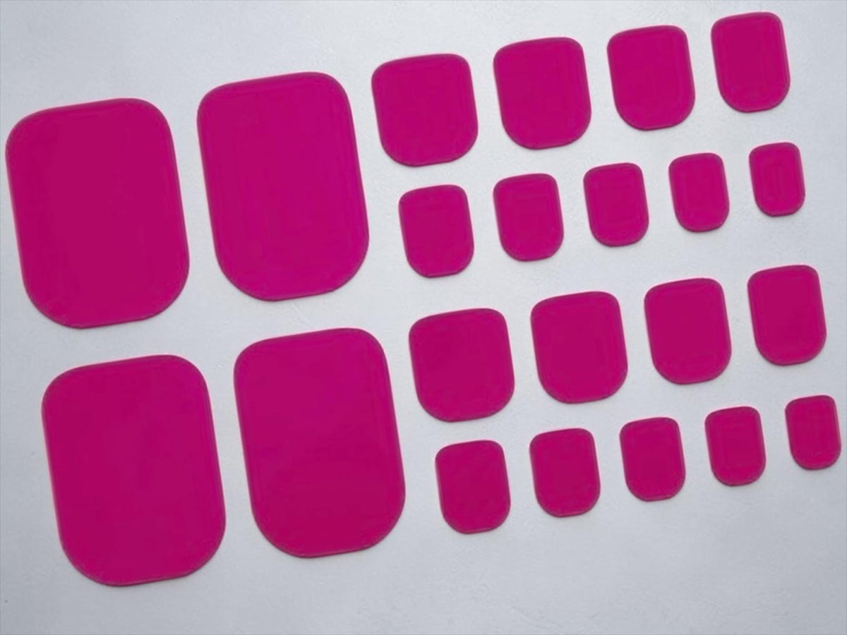 Fuchsia Fever - Toe Nail Polish Strips: Non-Toxic Nail Wraps