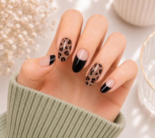 Fierce French - Semi Cured Gel Nail Polish Strips: UV Light Required - Sold Separately