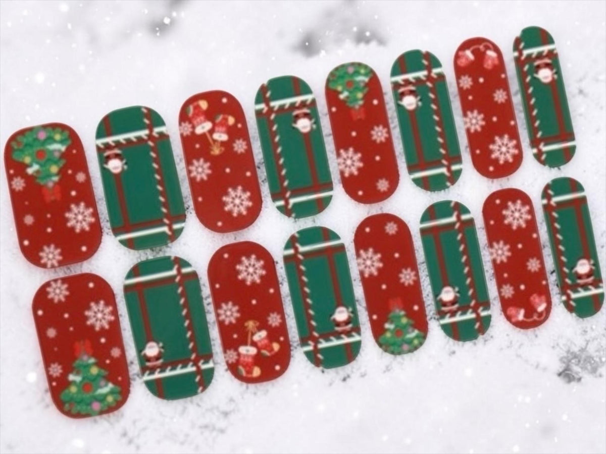 Christmas Charm-  Nail Polish Strips: Non-Toxic Nail Art
