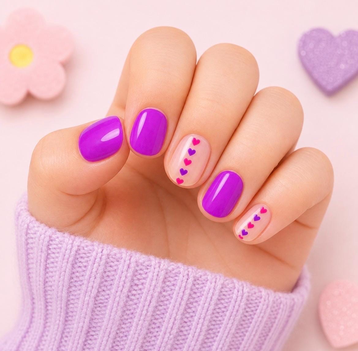 KIDS Nail Wraps- Love Line