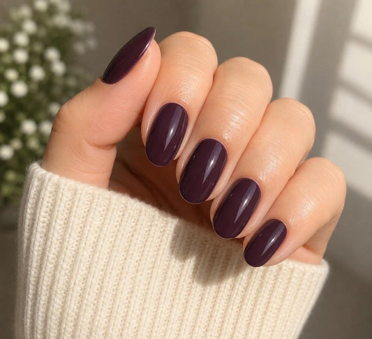 Burgundy Wine-  WIDE Nail Polish Strips - Non-Toxic